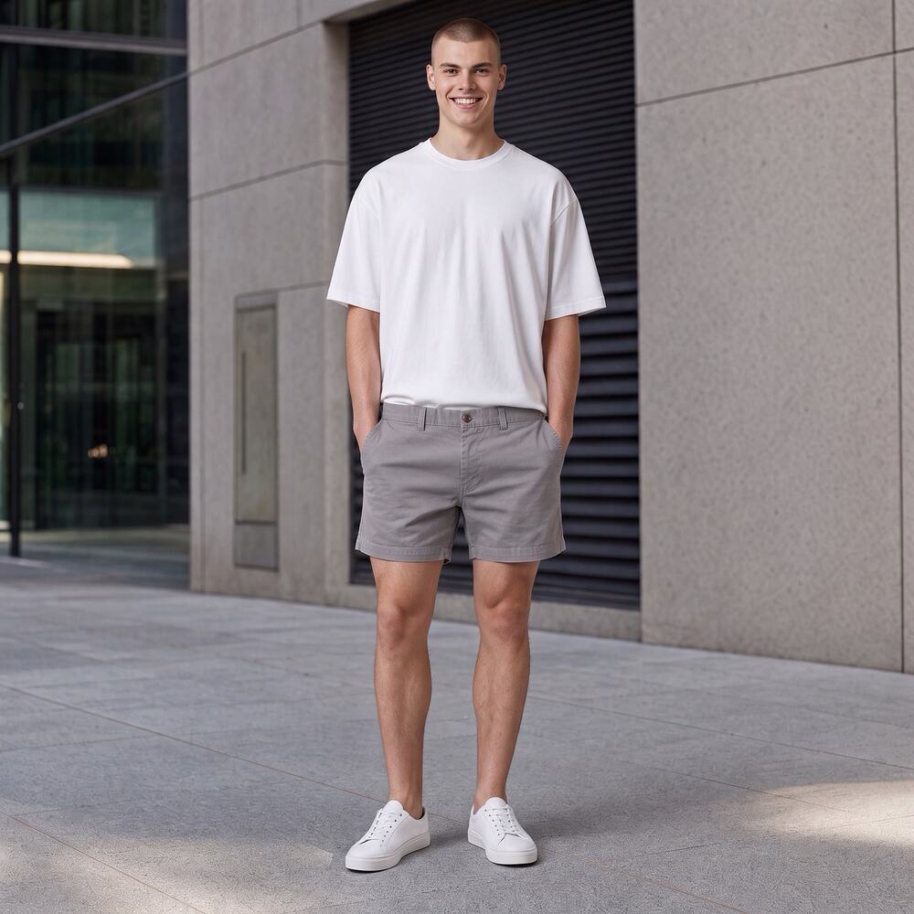 NWT J.Crew Gray Flex Chino Shorts Flat Front